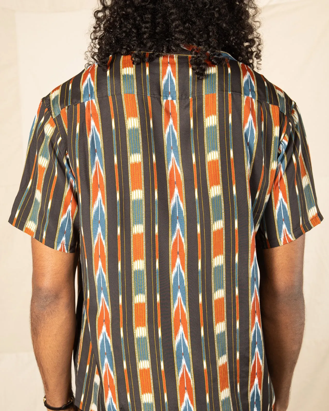 Native Print Rayon Shirt - Black sold by Standard and Strange product image thumbnail 4
