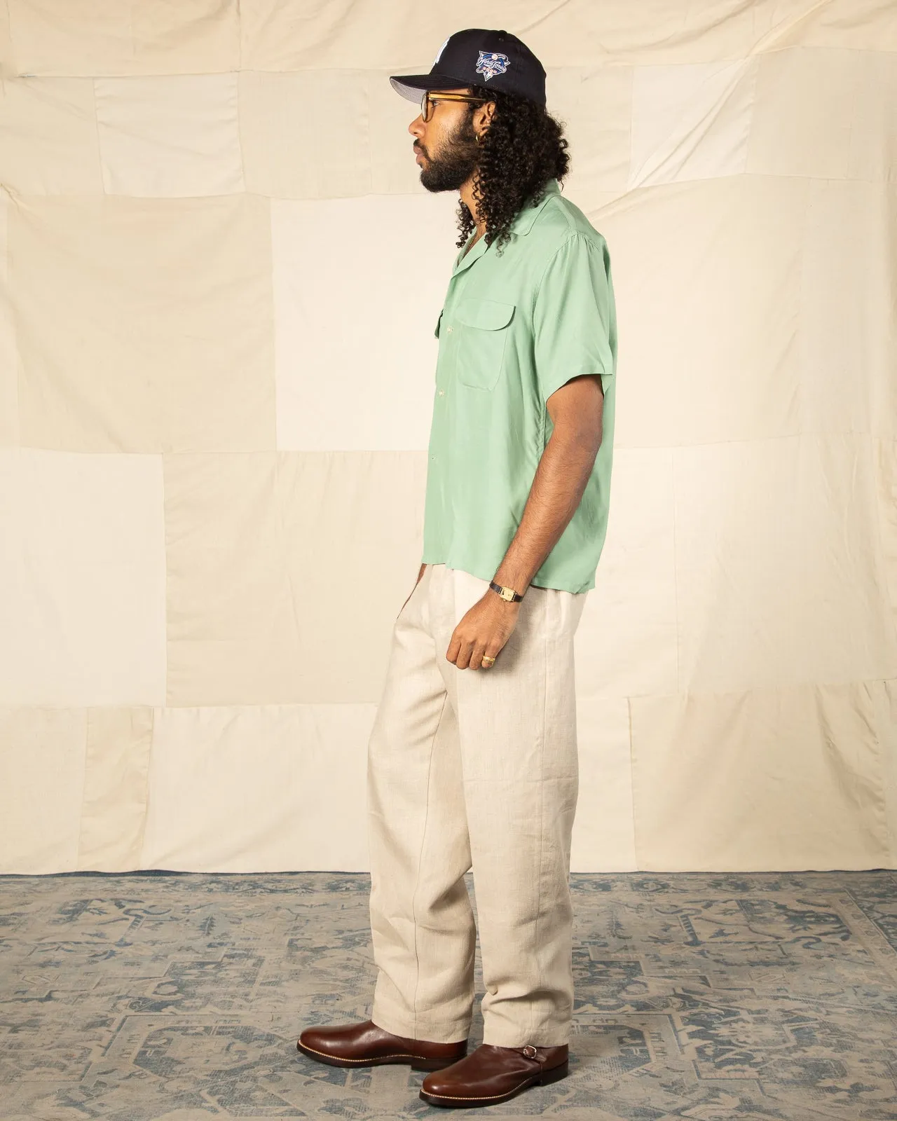 Flap Pocket Rayon S/S Shirt - Mint sold by Standard and Strange product image thumbnail 4