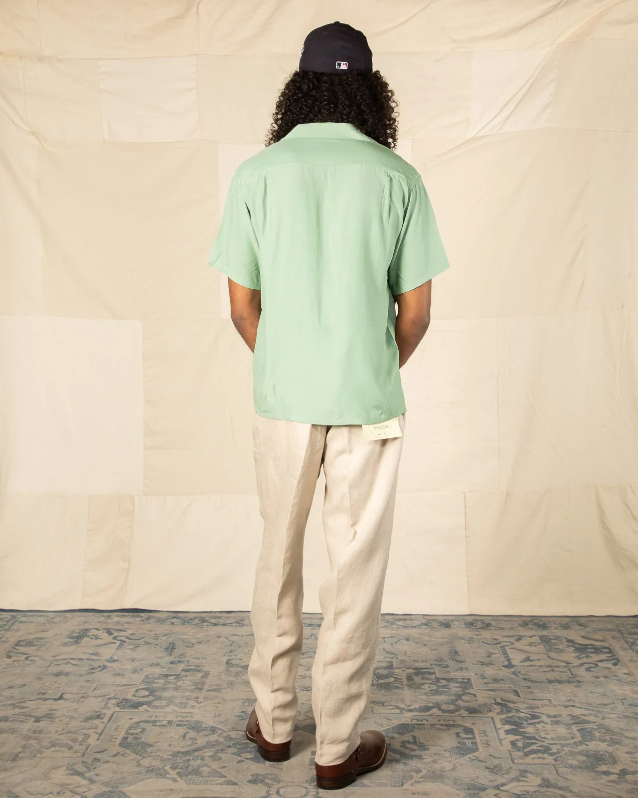 Flap Pocket Rayon S/S Shirt - Mint sold by Standard and Strange product image thumbnail 5