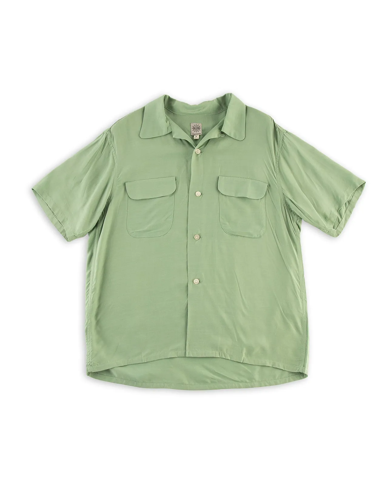 Flap Pocket Rayon S/S Shirt - Mint sold by Standard and Strange