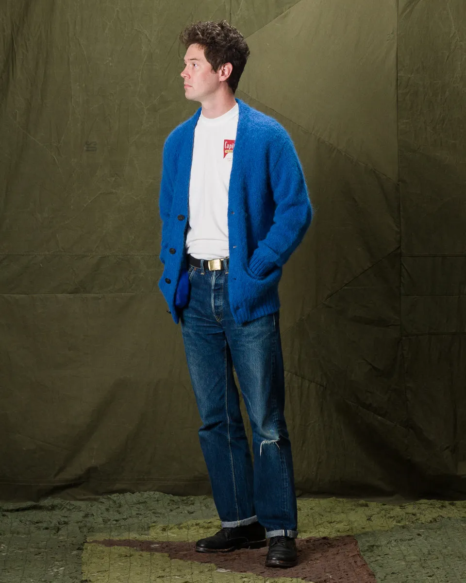 Shaggy Alpaguan Cardigan - Blue sold by Standard and Strange product image thumbnail 3