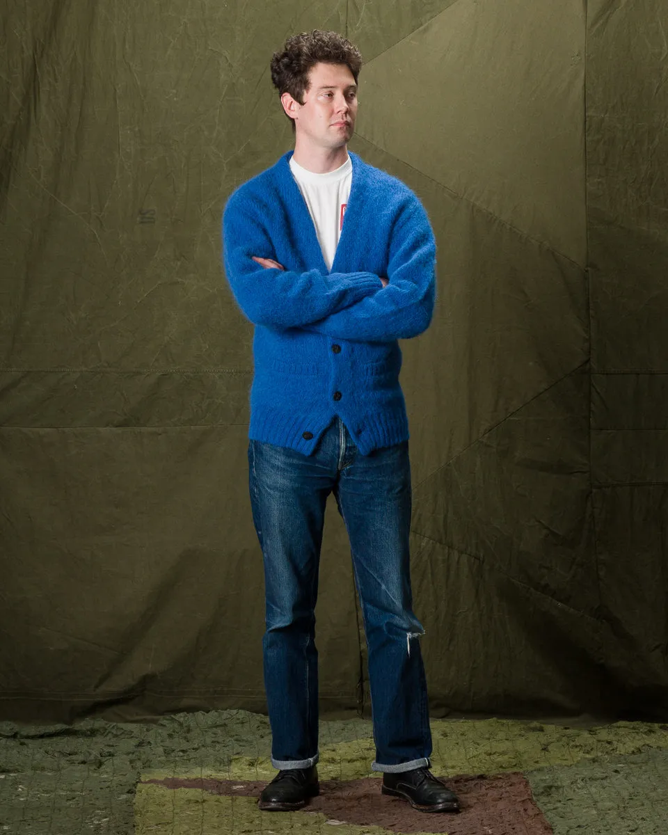 Shaggy Alpaguan Cardigan - Blue sold by Standard and Strange product image thumbnail 5