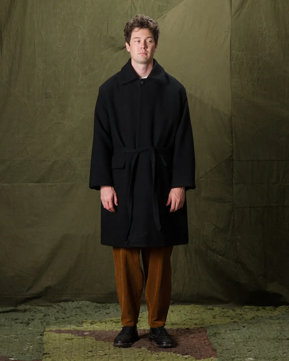 Jute Coat - Black Wool Flannel Vicente sold by Standard and Strange product image thumbnail 5
