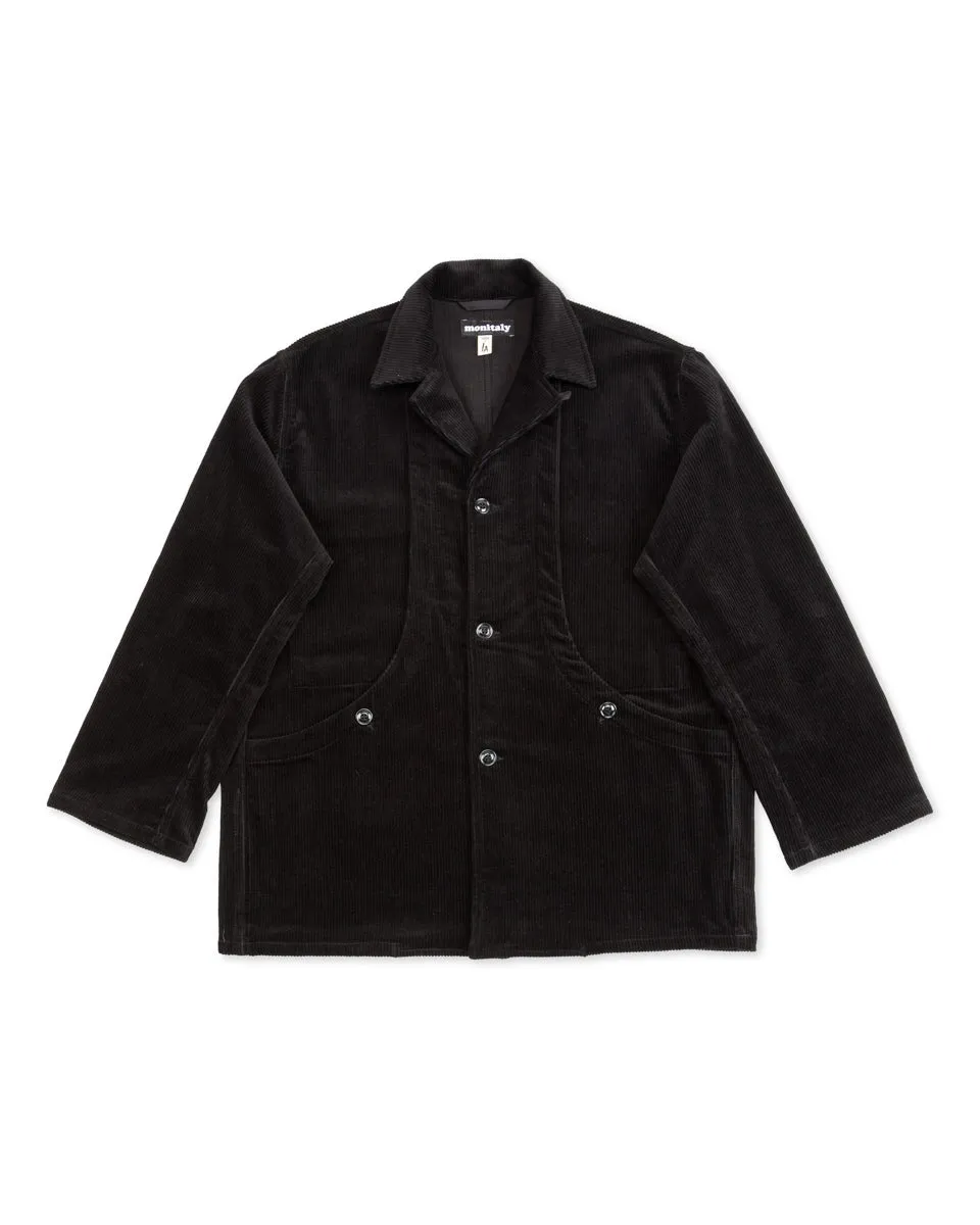 Harvester Jacket - Black 8-Wale Corduroy sold by Standard and Strange
