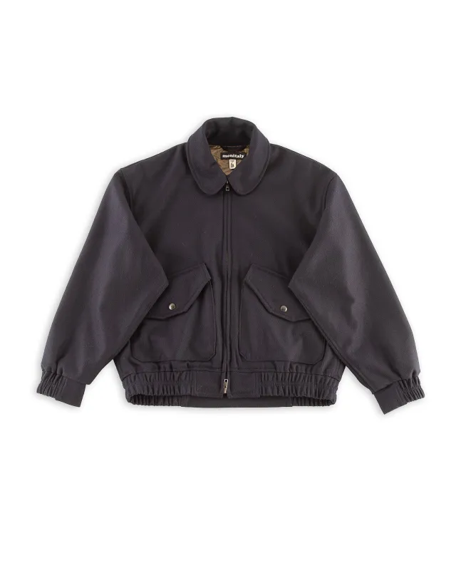 CWE Blouson - Solid Navy Wool Flannel sold by Standard and Strange