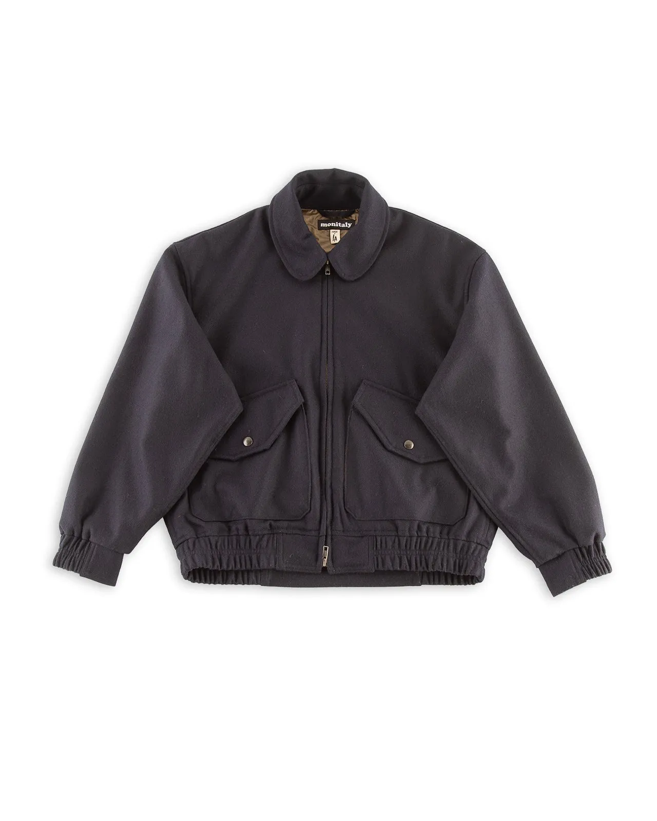 CWE Blouson - Solid Navy Wool Flannel sold by Standard and Strange