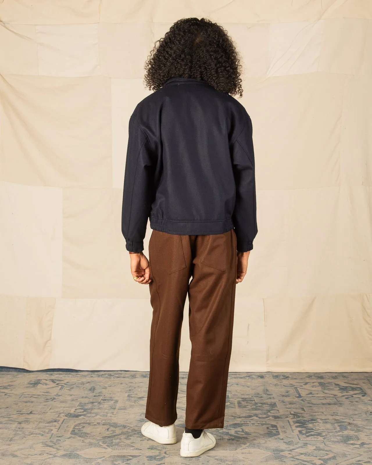 CWE Blouson - Solid Navy Wool Flannel sold by Standard and Strange product image thumbnail 5