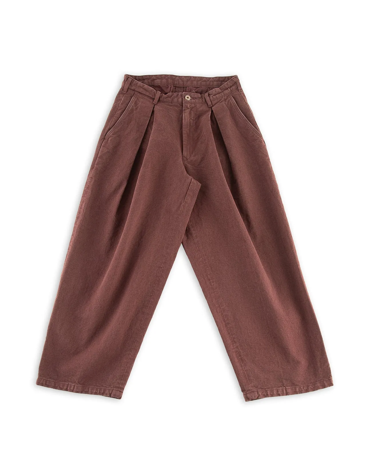 Ekusy Pants - Cotton Twill Brown sold by Standard and Strange