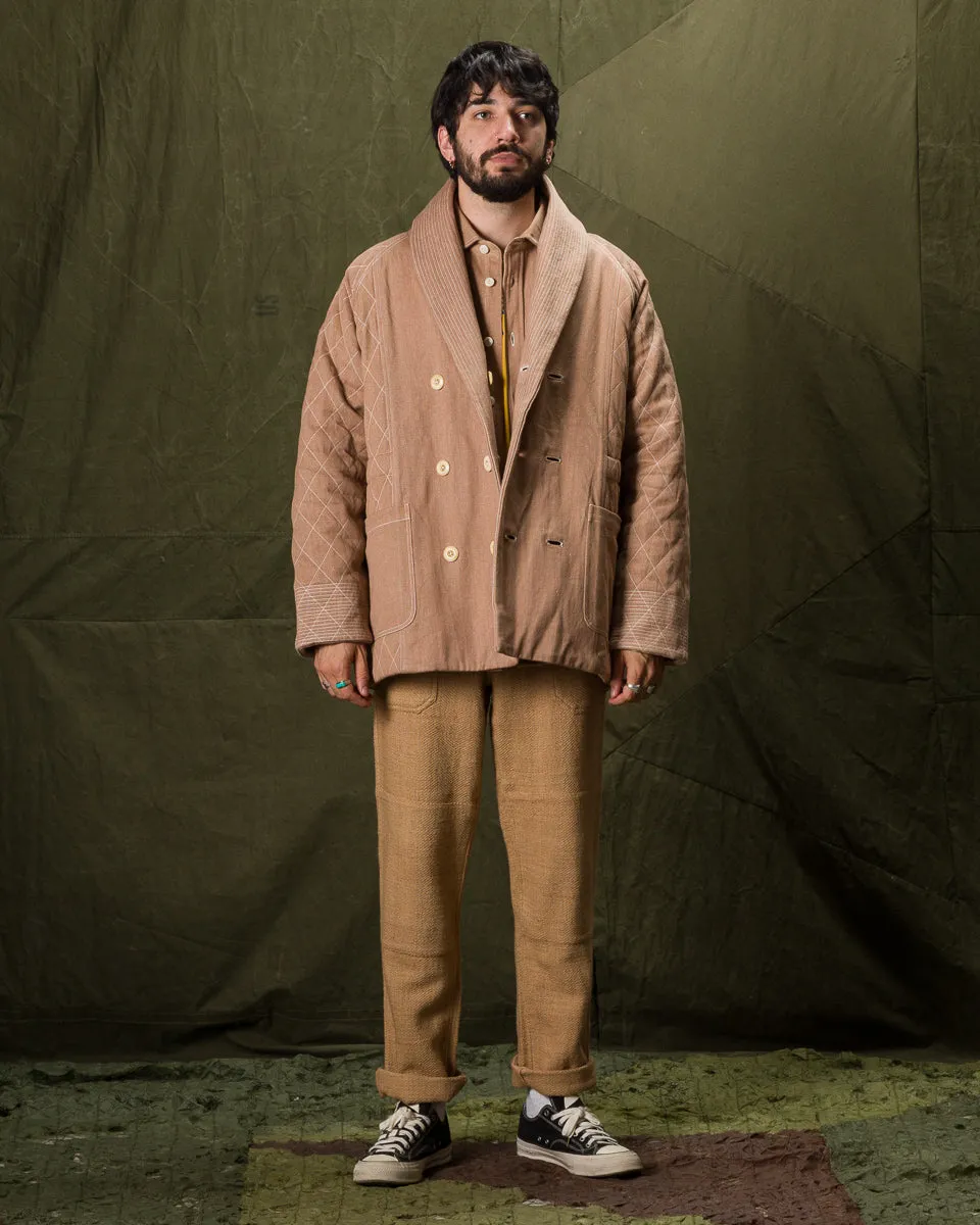 Reversible Shawl Overcoat - Handwoven Desert Acacia Denim/Plaid sold by Standard and Strange product image thumbnail 3