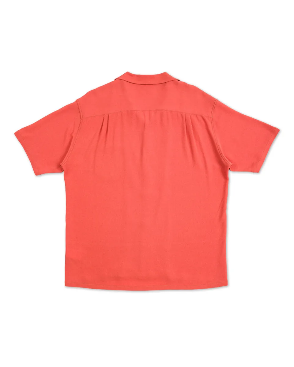 Silk Rayon Open Collar Shirt - Orange sold by Standard and Strange product image thumbnail 2