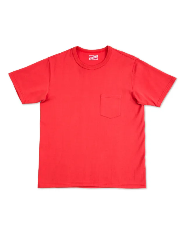 Joe McCoy Pocket Tee - Scarlet sold by Standard and Strange