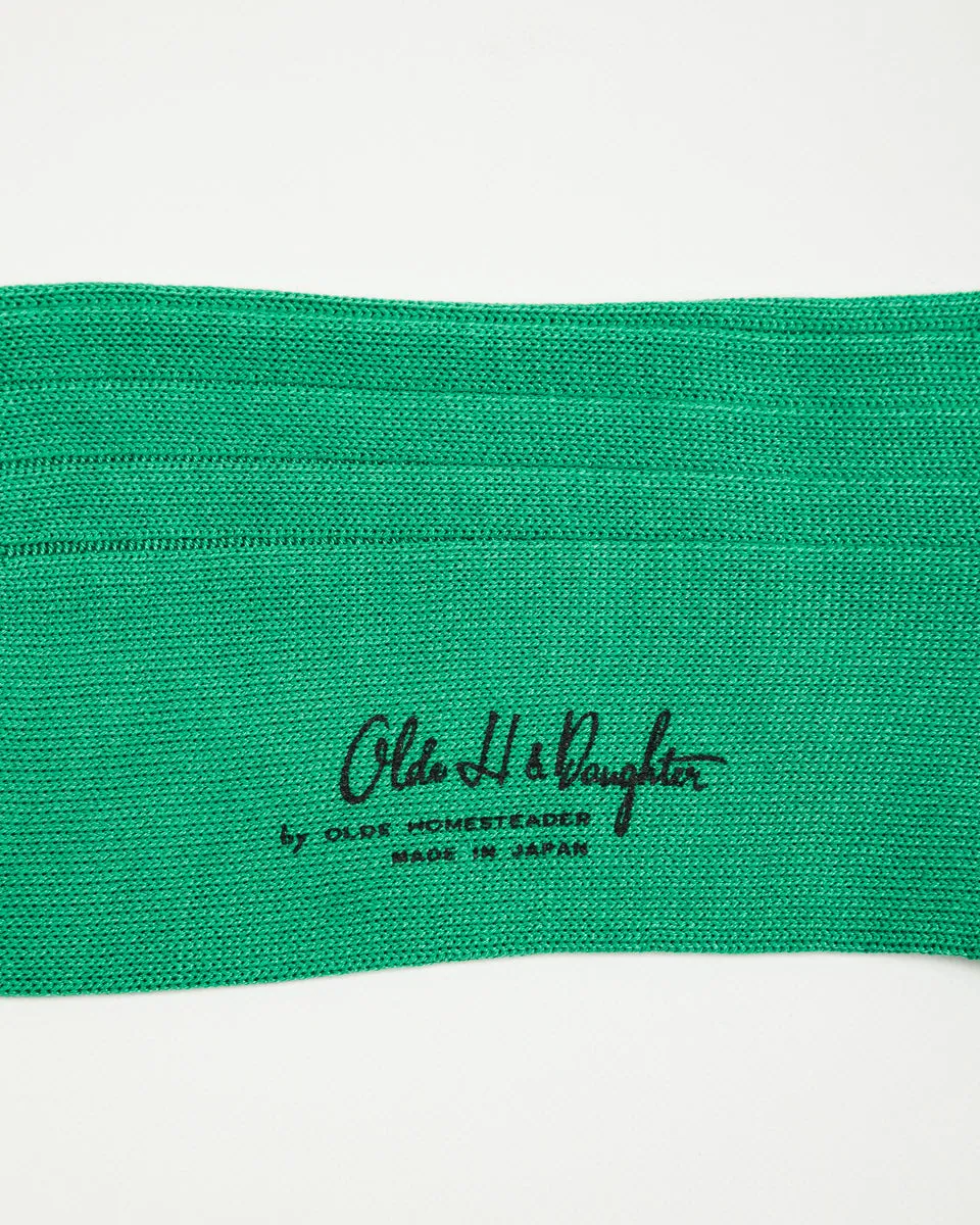 Silk Rib Socks - Teal sold by Standard and Strange product image thumbnail 4