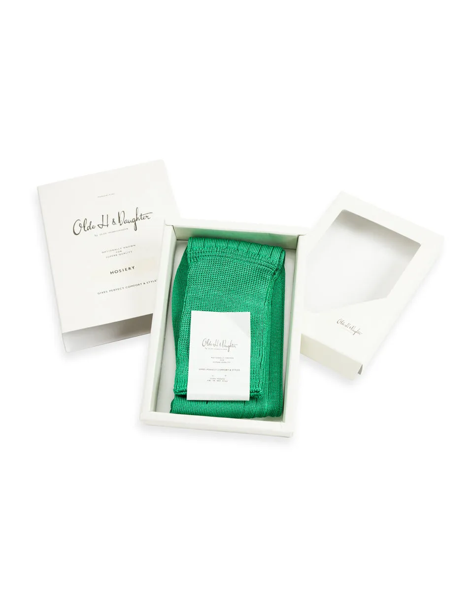 Silk Rib Socks - Teal sold by Standard and Strange product image thumbnail 2