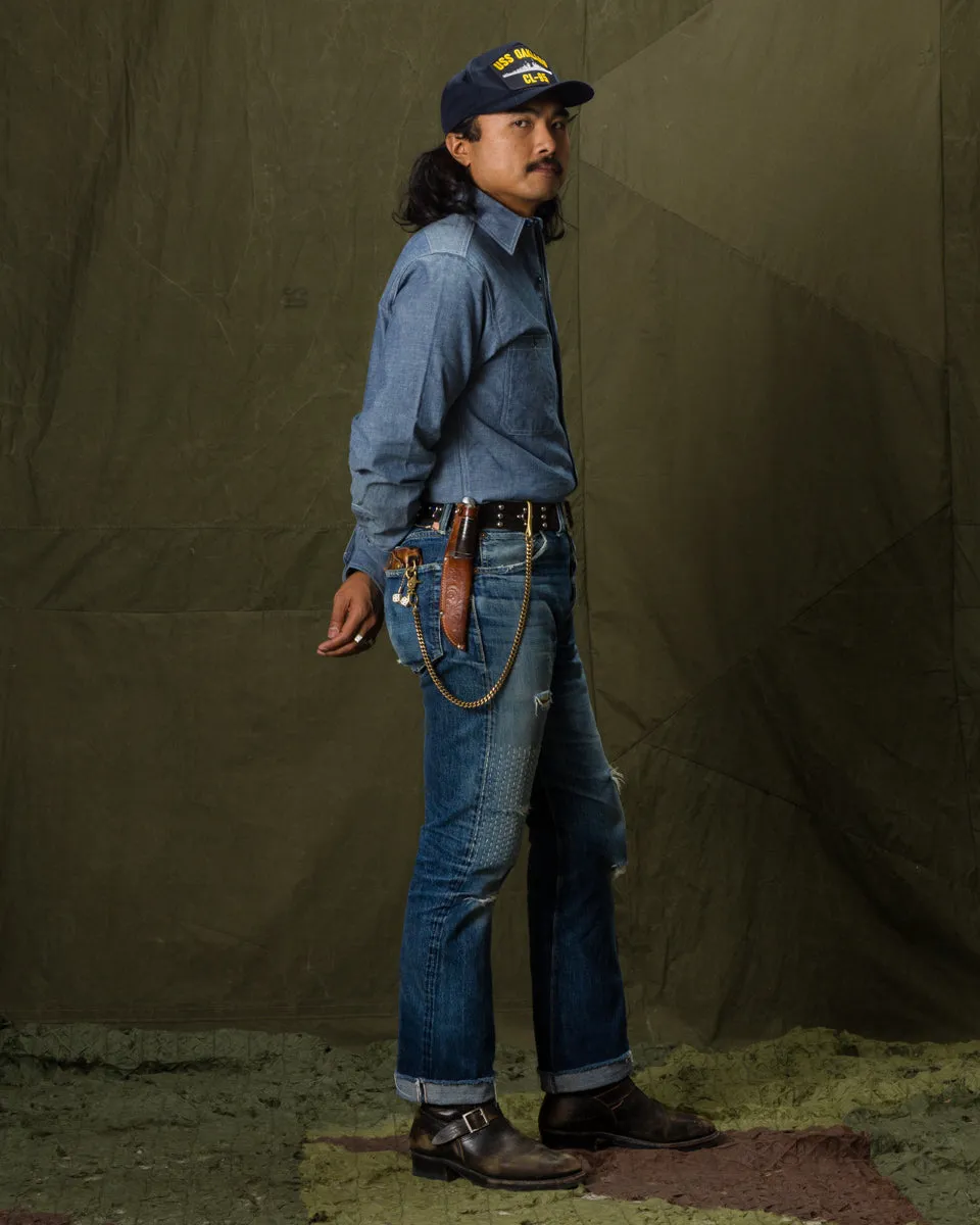 U.S. Navy Chambray L/S Shirt - Light Blue sold by Standard and Strange product image thumbnail 5