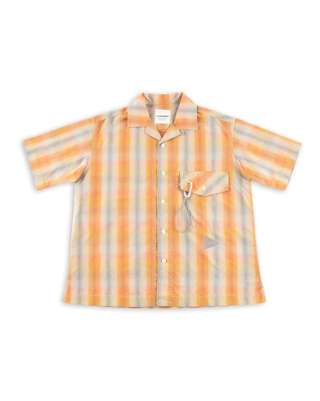 Dry Check Open S/S Shirt - Orange sold by Standard and Strange