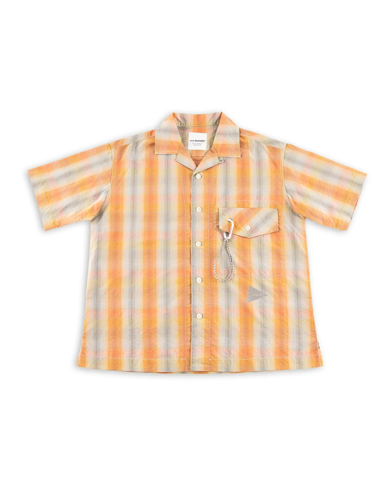 Dry Check Open S/S Shirt - Orange sold by Standard and Strange