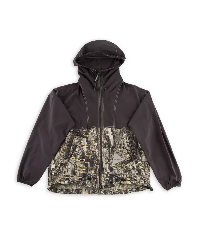 PERTEX Printed Wind Jacket - Black sold by Standard and Strange