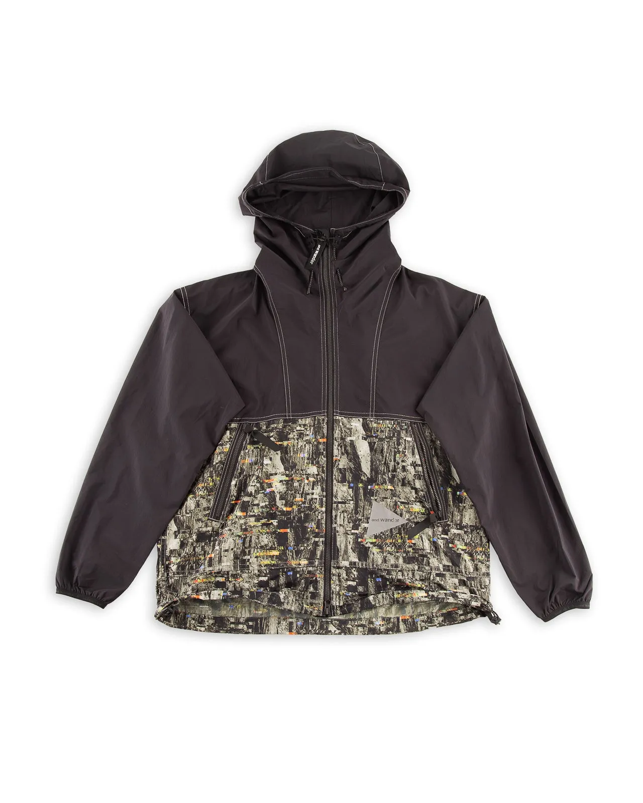 PERTEX Printed Wind Jacket - Black sold by Standard and Strange