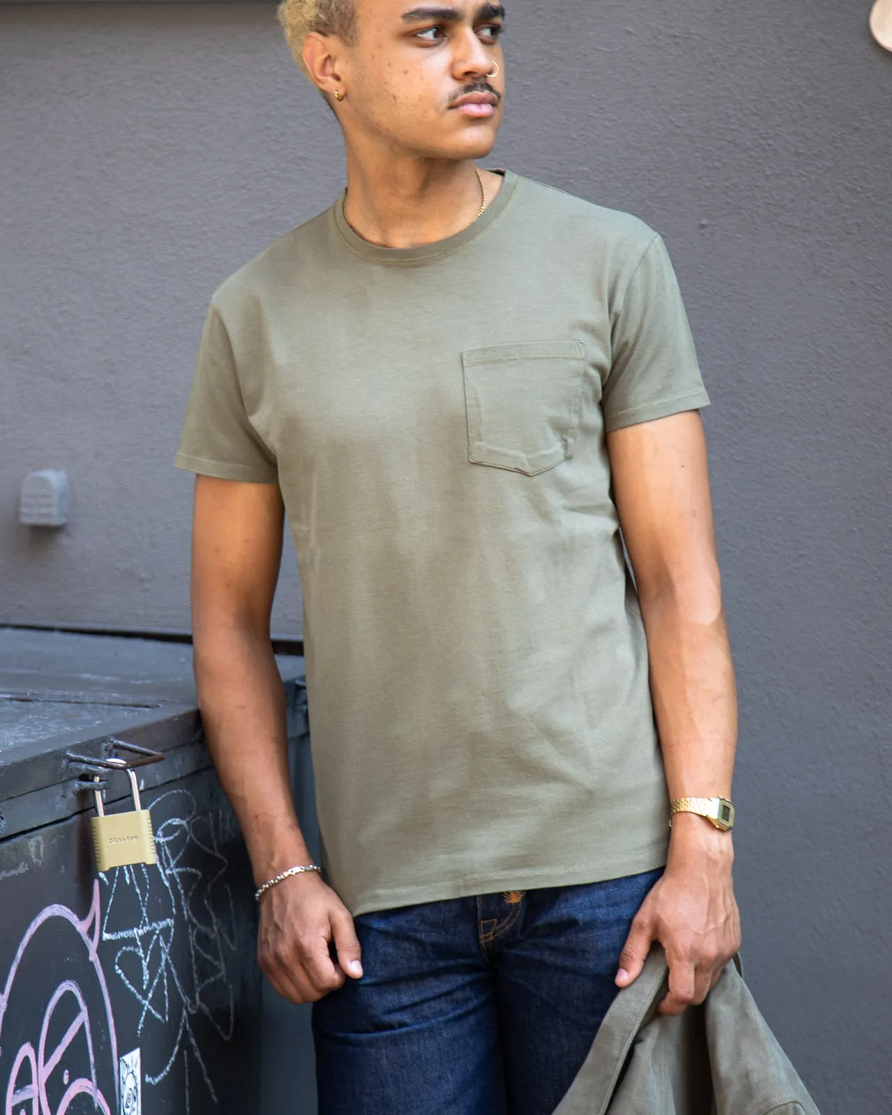 Wilson Pocket Tee - Sicilian Green sold by Standard and Strange product image thumbnail 5