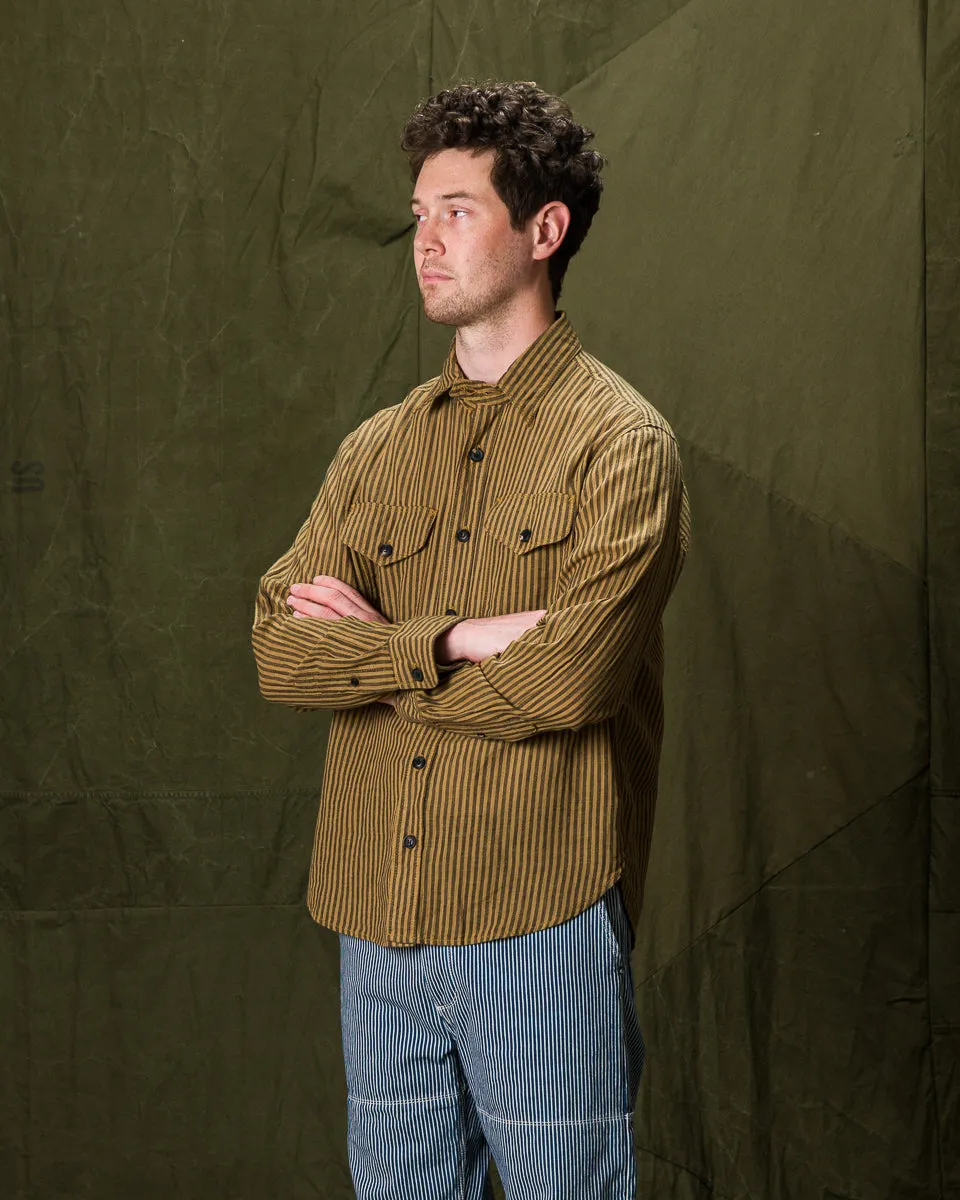 Wells Workshirt - Gold Stripe sold by Standard and Strange product image thumbnail 3