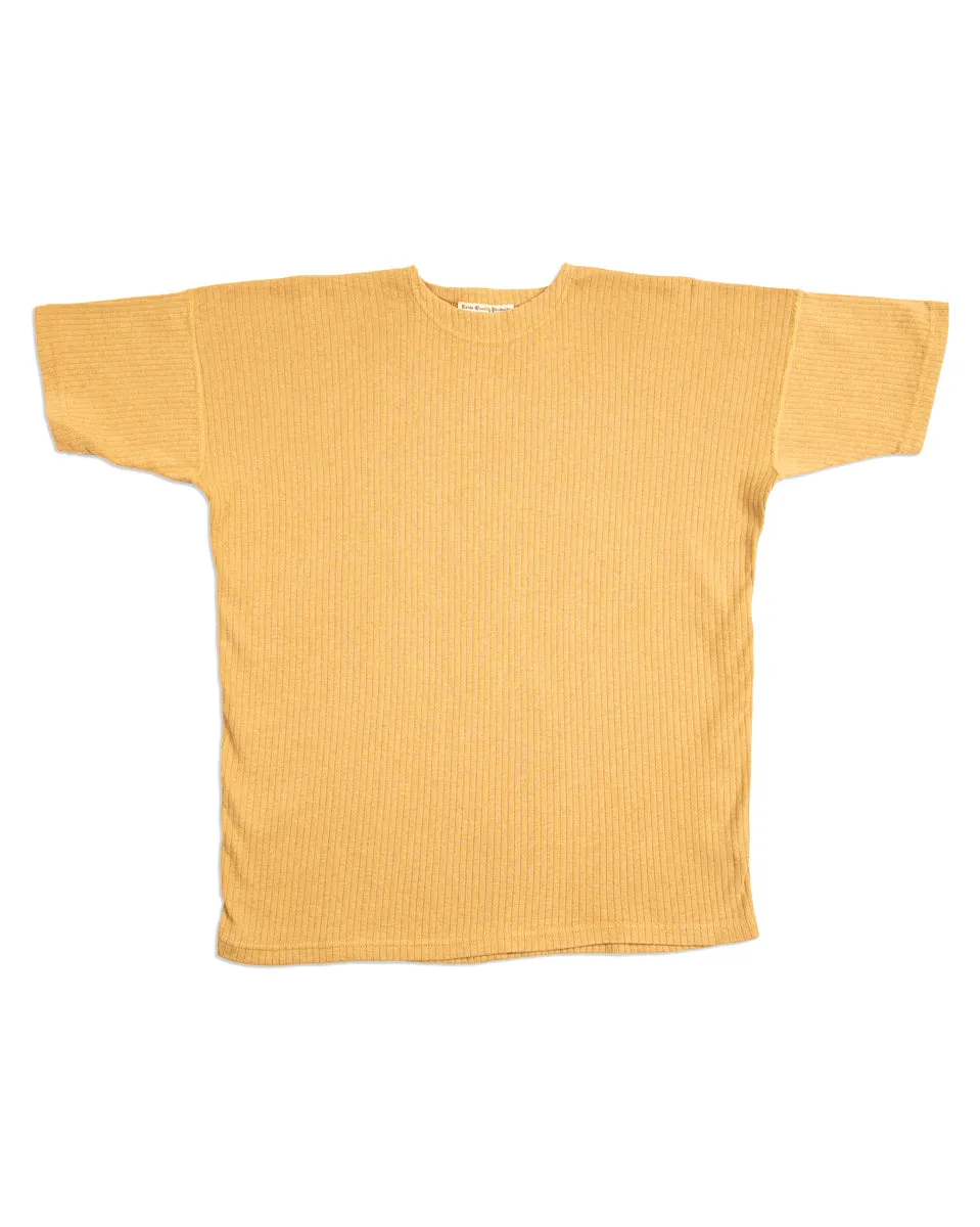 Extra Cotton Rib Crewneck S/S - Golden Yellow sold by Standard and Strange
