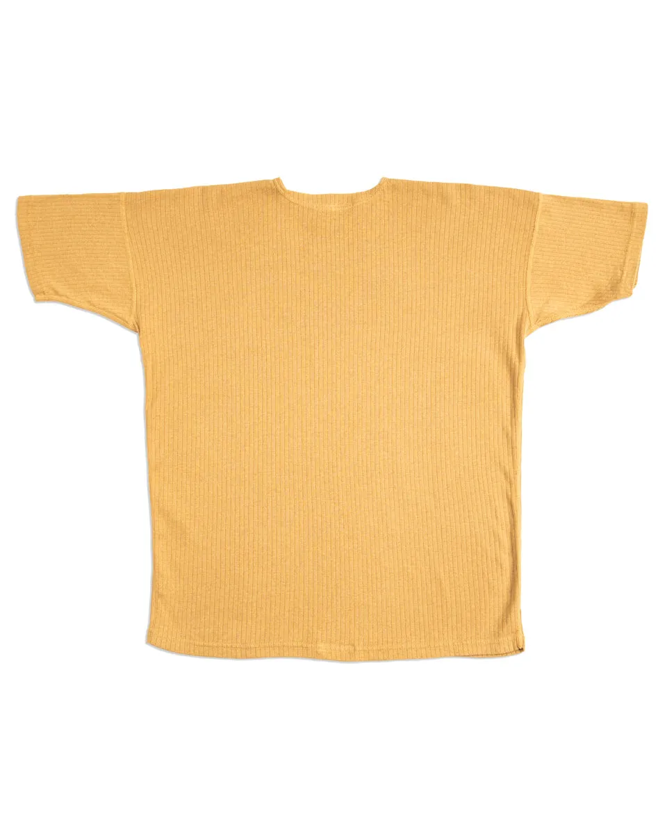 Extra Cotton Rib Crewneck S/S - Golden Yellow sold by Standard and Strange product image thumbnail 2
