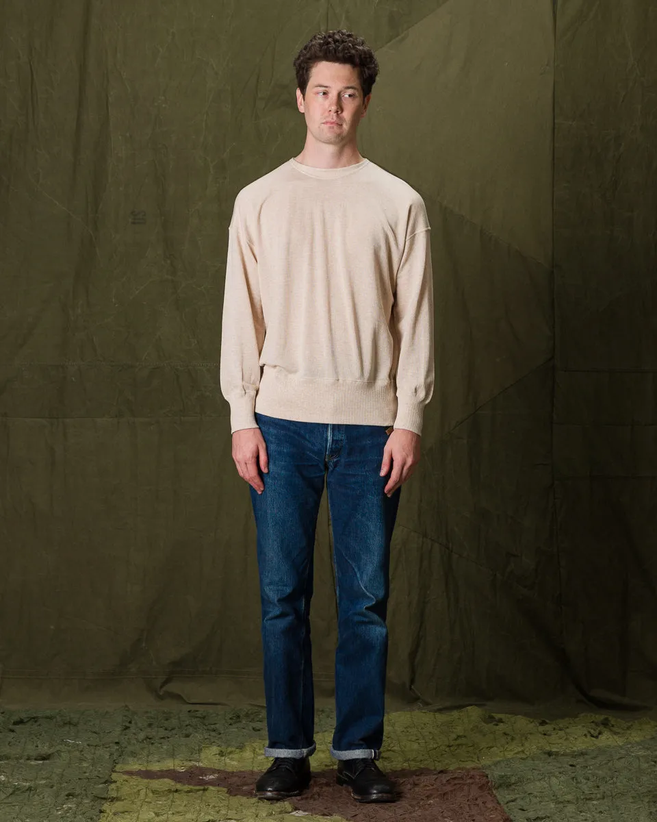Extra Cotton Jersey Crewneck L/S - Ecru sold by Standard and Strange product image thumbnail 5