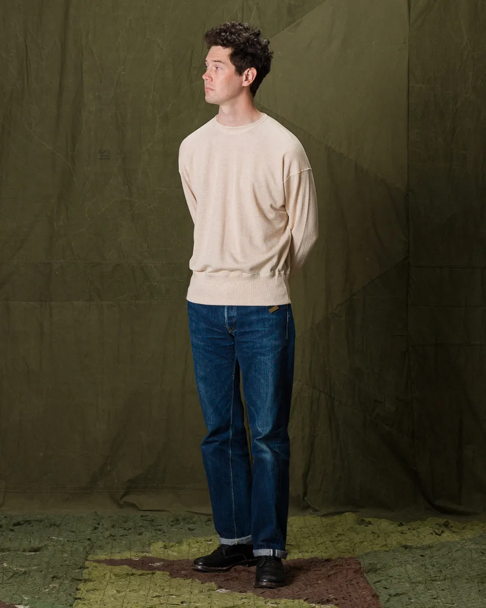 Extra Cotton Jersey Crewneck L/S - Ecru sold by Standard and Strange product image thumbnail 3