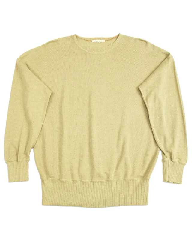 Extra Cotton Jersey Crewneck L/S - Olive sold by Standard and Strange