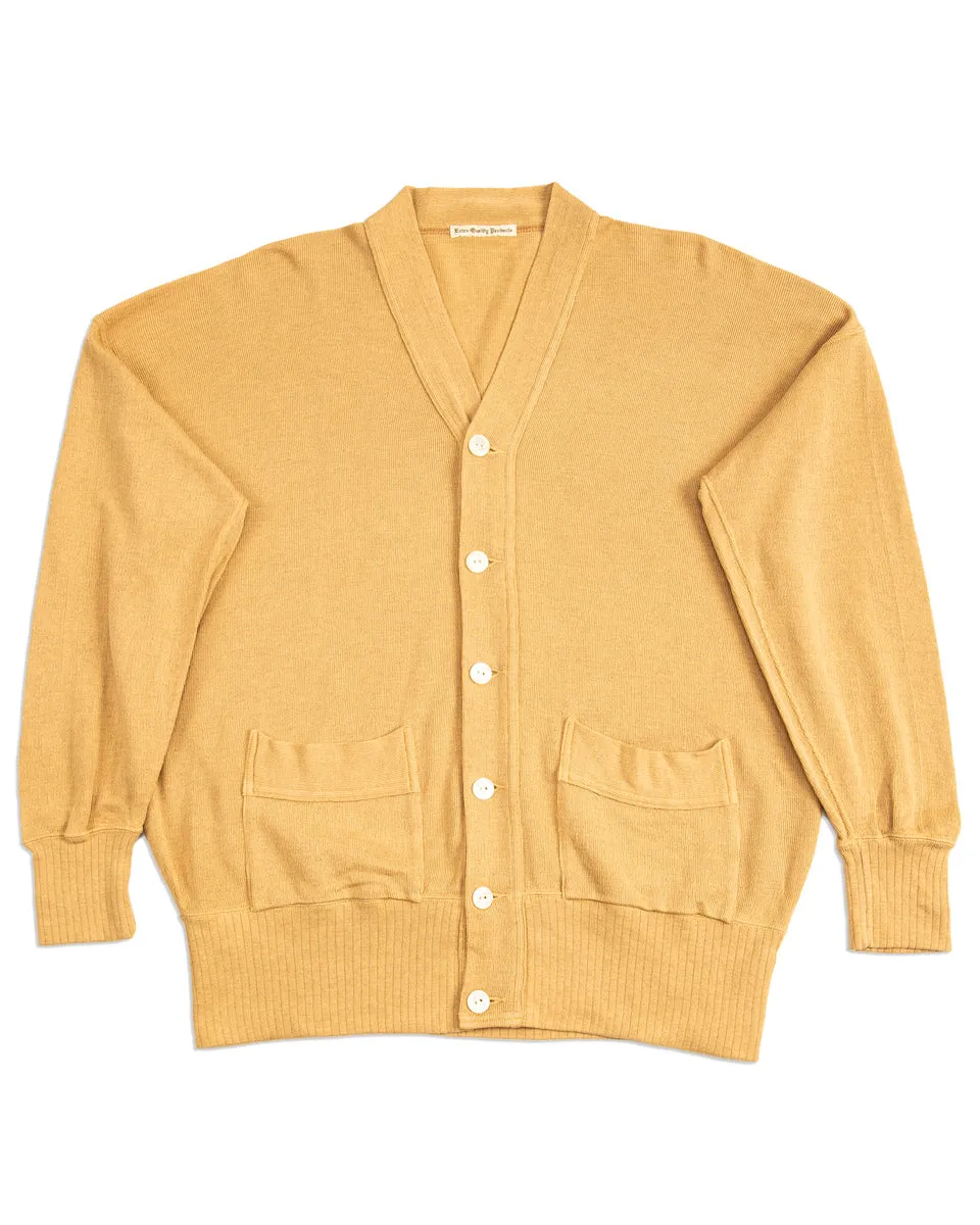 Extra Cotton Jersey Cardigan - Golden Yellow sold by Standard and Strange