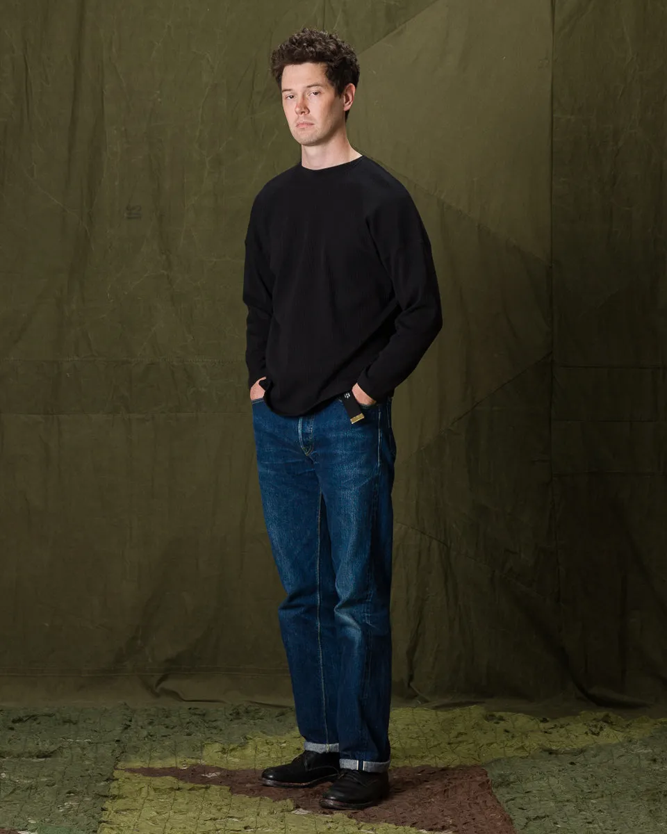 Extra Cotton Rib Crewneck L/S - Black sold by Standard and Strange product image thumbnail 3