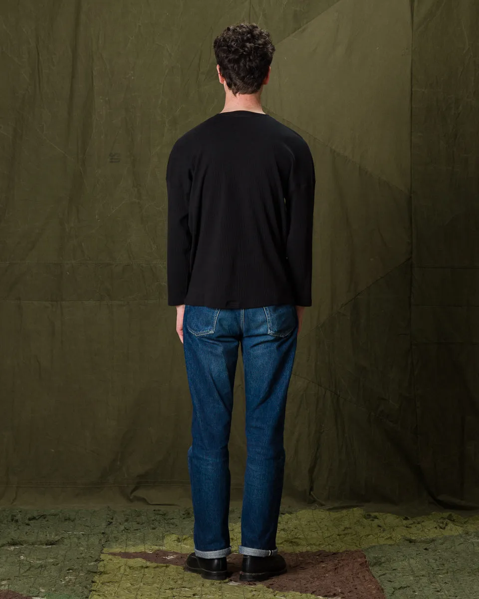 Extra Cotton Rib Crewneck L/S - Black sold by Standard and Strange product image thumbnail 5