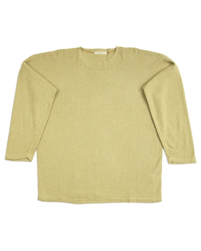 Extra Cotton Rib Crewneck L/S - Olive sold by Standard and Strange