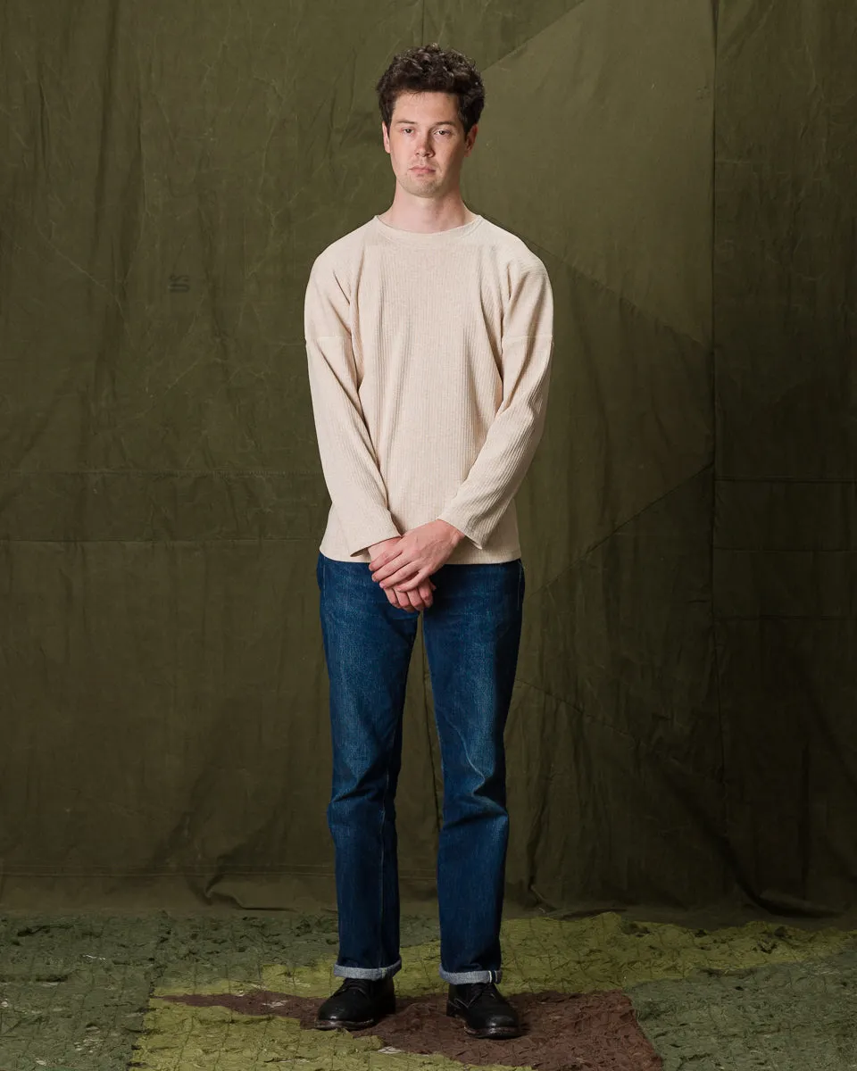 Extra Cotton Rib Crewneck L/S - Ecru sold by Standard and Strange product image thumbnail 4