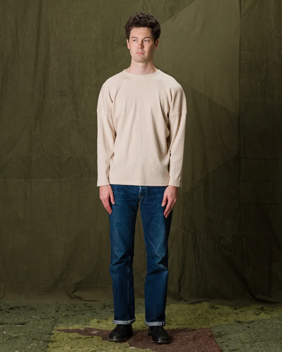 Extra Cotton Rib Crewneck L/S - Ecru sold by Standard and Strange product image thumbnail 5