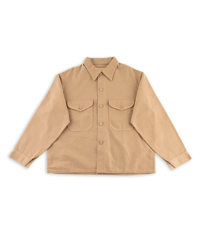 CPO Shirt - Beige Hopsack sold by Standard and Strange