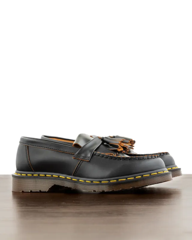 Adrian Tassel Loafer - Black Quilon sold by Standard and Strange