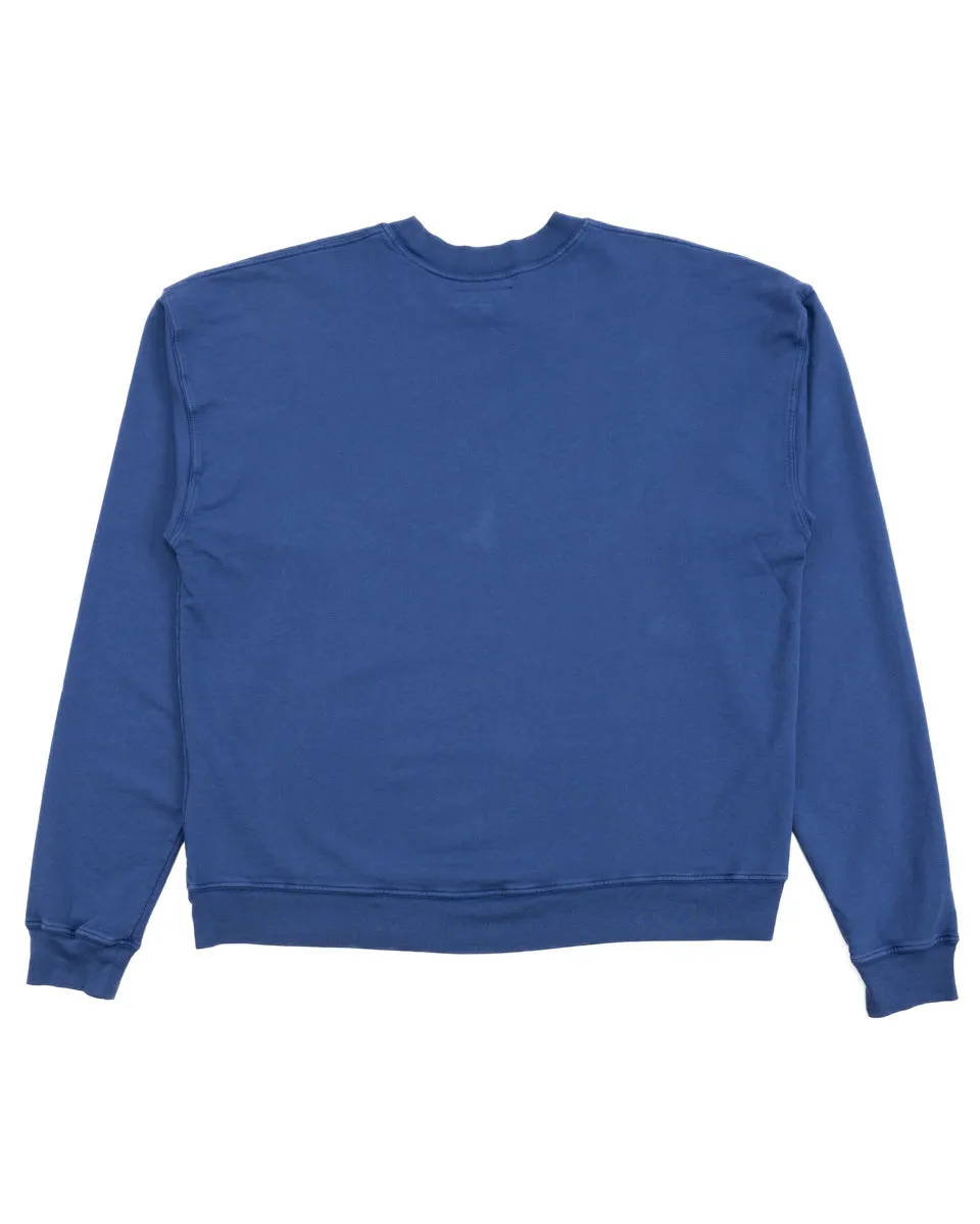 French Terry Cropped Sweat Shirt - Navy sold by Standard and Strange product image thumbnail 2