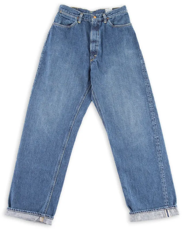 Jasmin High Waist Original Selvedge Denim Pants - Denim Used made by orSlow
