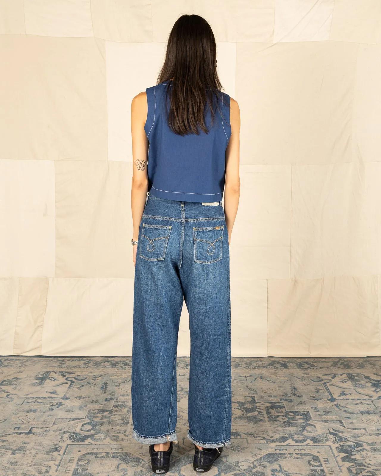 Jasmin High Waist Original Selvedge Denim Pants - Denim Used sold by Standard and Strange product image thumbnail 5