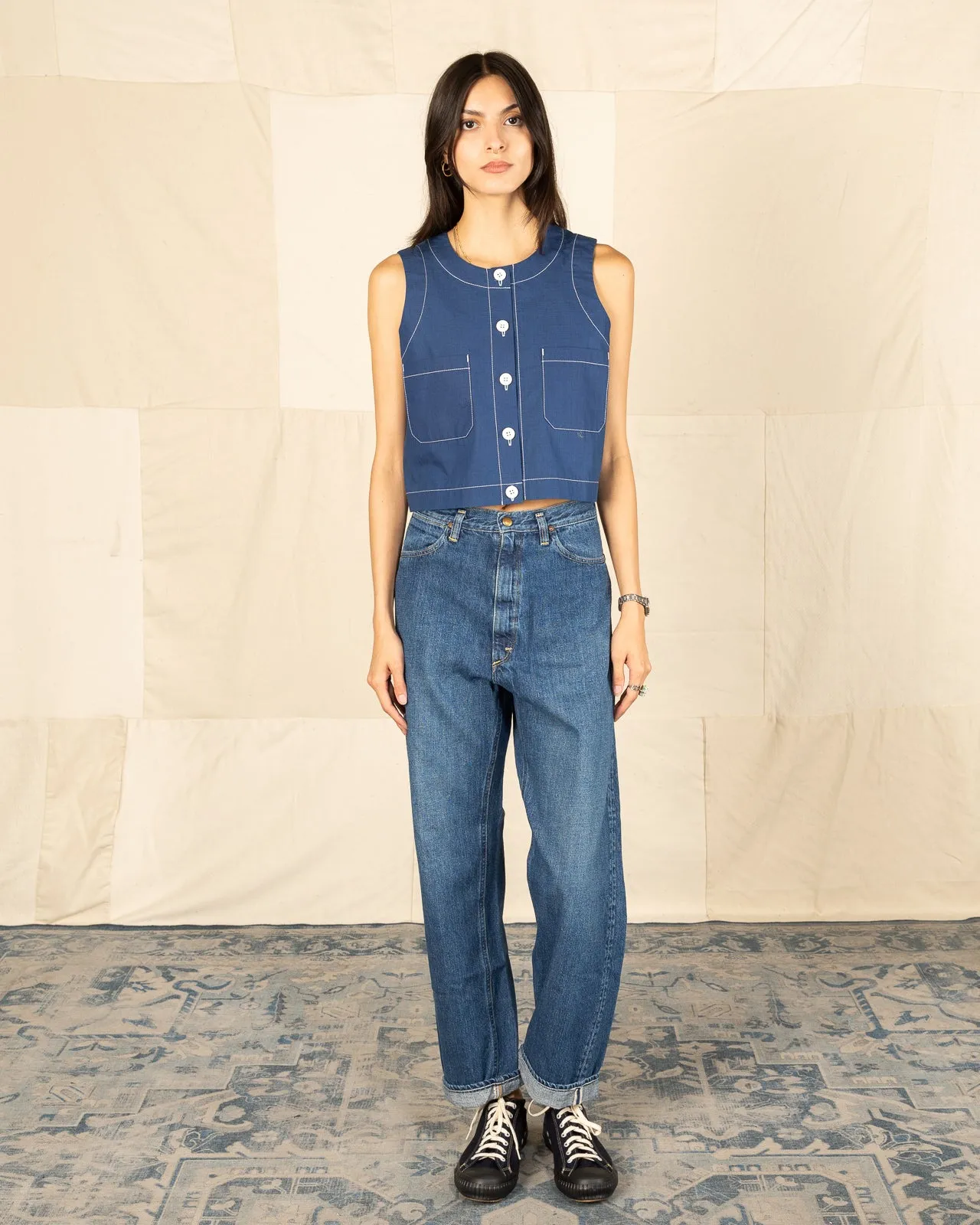 Jasmin High Waist Original Selvedge Denim Pants - Denim Used sold by Standard and Strange product image thumbnail 3