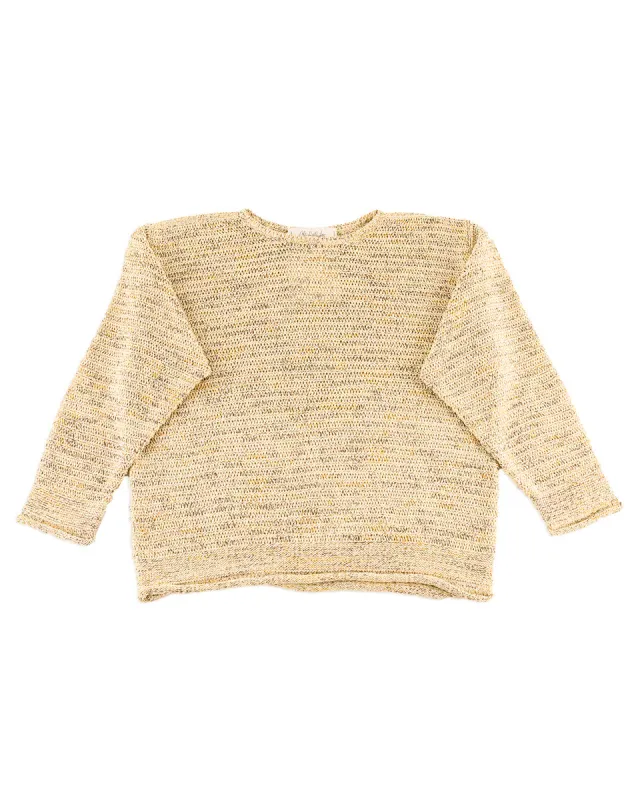 Cotton Wrap Stitches Boat Neck Pullover - Desert 10 sold by Standard and Strange