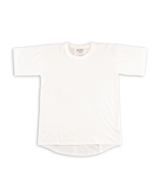 Suvin Plain Stitch Crewneck S/S - Off White sold by Standard and Strange