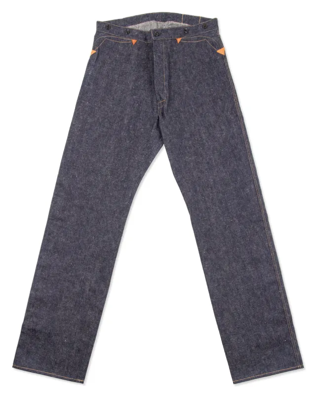 1874 3-Pocket Heavy Leather Bound Overall - Indigo sold by Standard and Strange