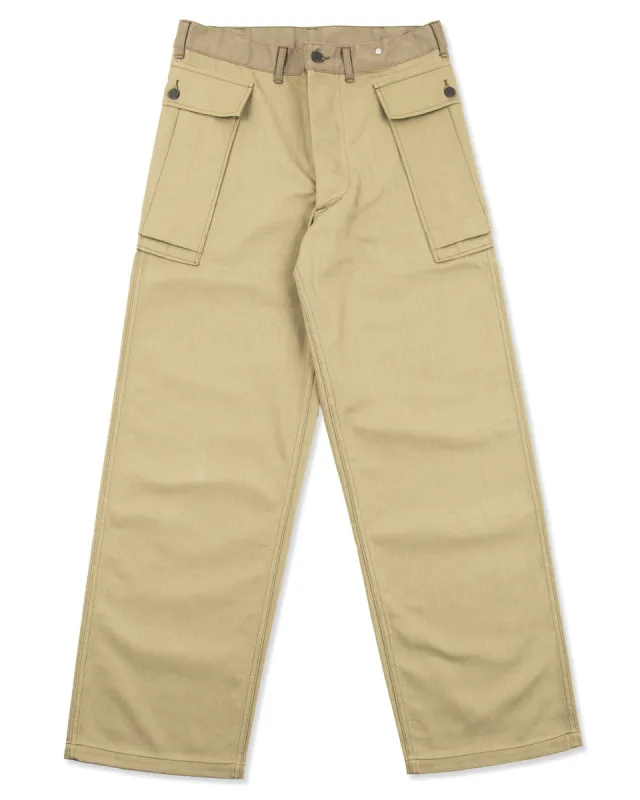 Lot 1098 Military Herringbone Utility Pants - OD Green sold by Standard and Strange
