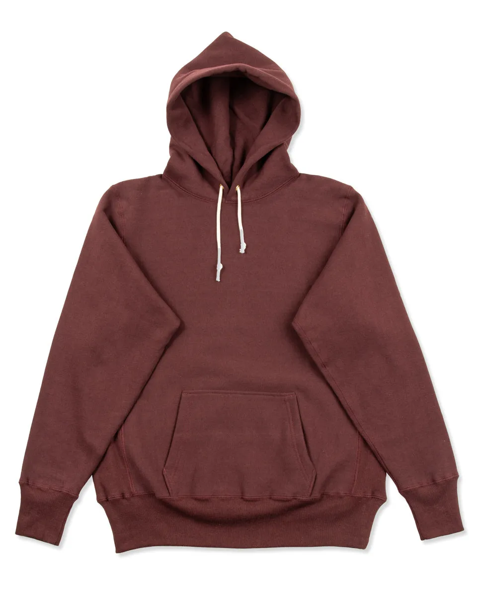 Lot 484 Reverse Weave Loopwheel Pullover Hoodie - Bordeaux sold by Standard and Strange