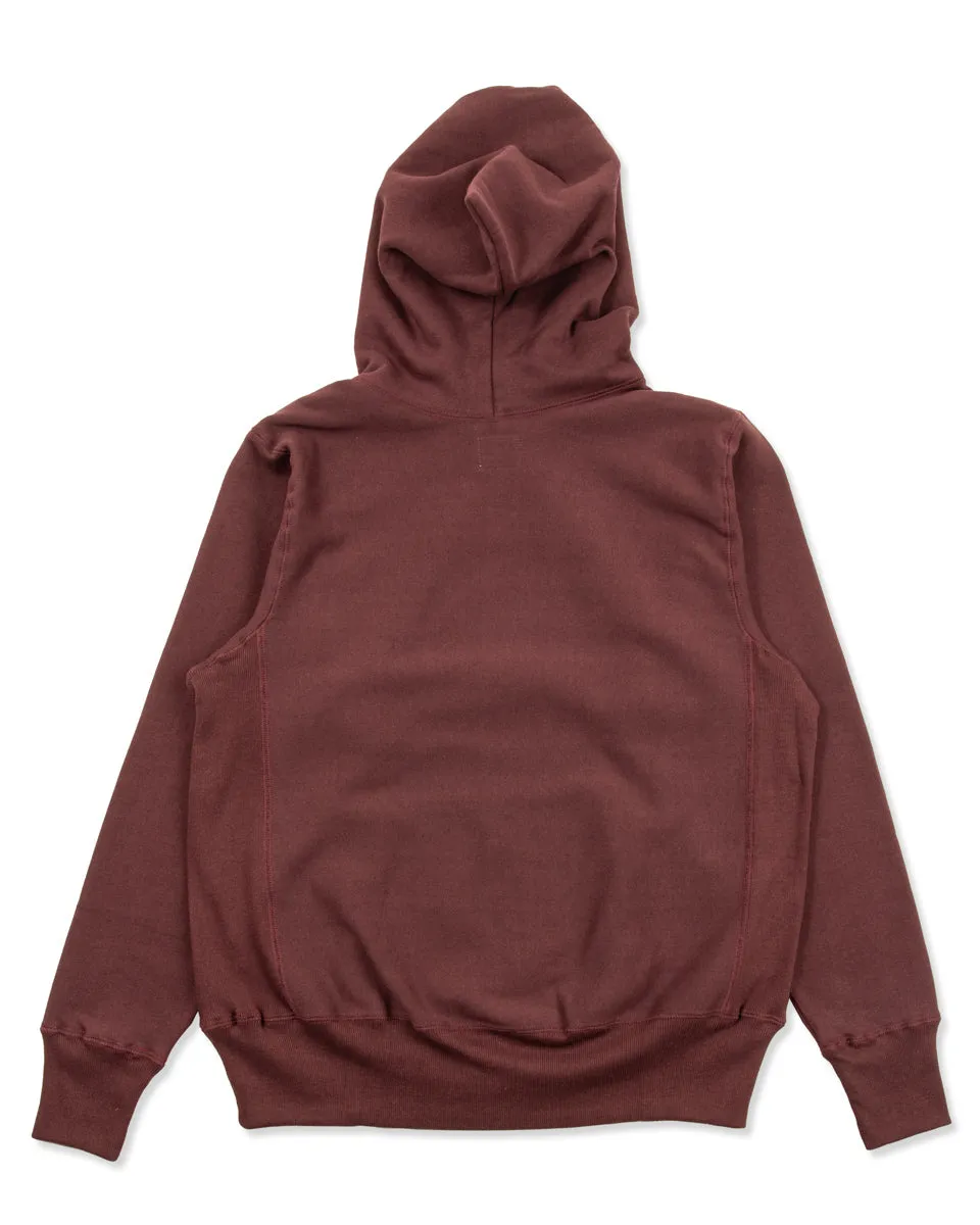 Lot 484 Reverse Weave Loopwheel Pullover Hoodie - Bordeaux sold by Standard and Strange product image thumbnail 2