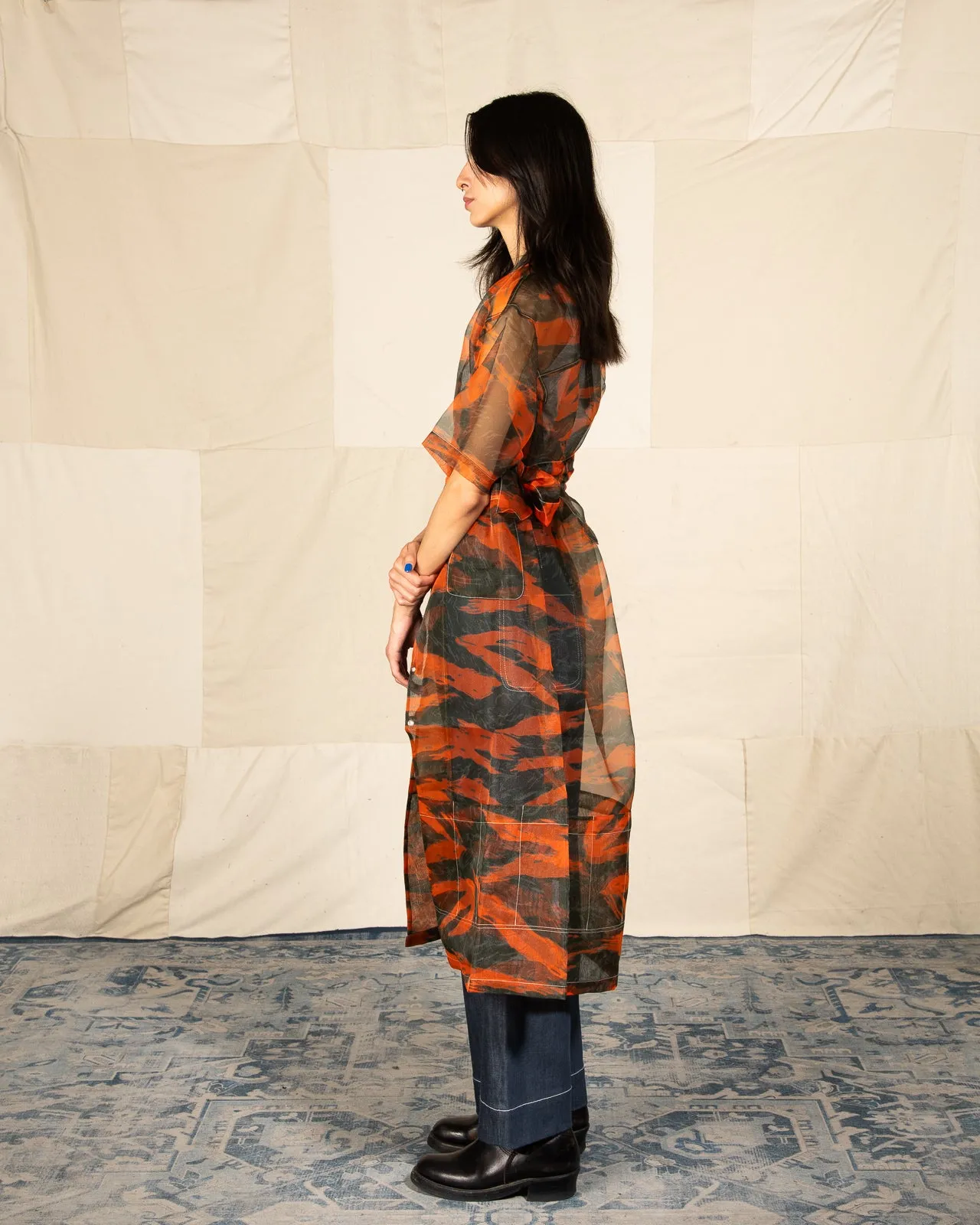 Garden Dress - Orange Print sold by Standard and Strange product image thumbnail 5