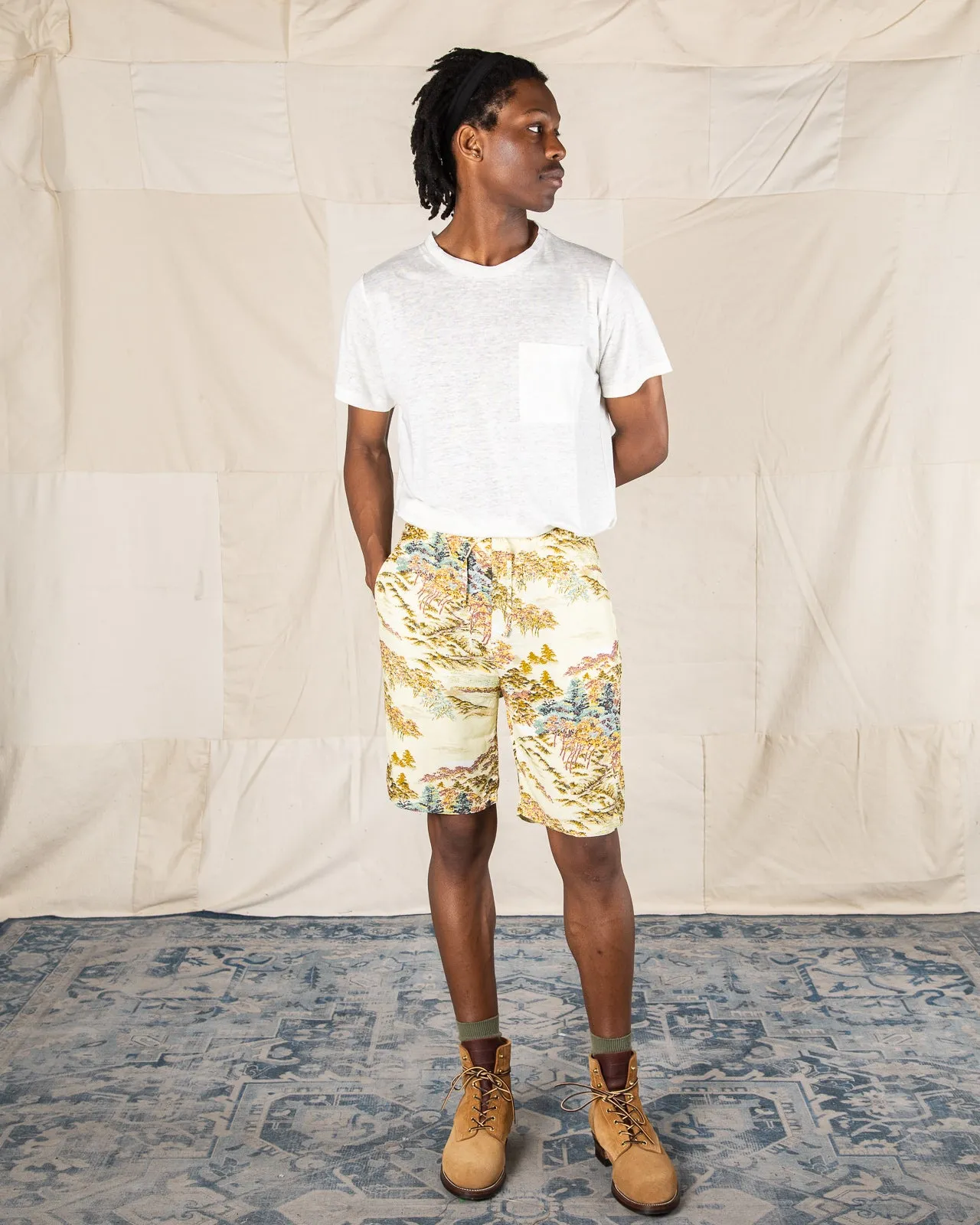 Hawaiian Shorts - Yellow sold by Standard and Strange product image thumbnail 3