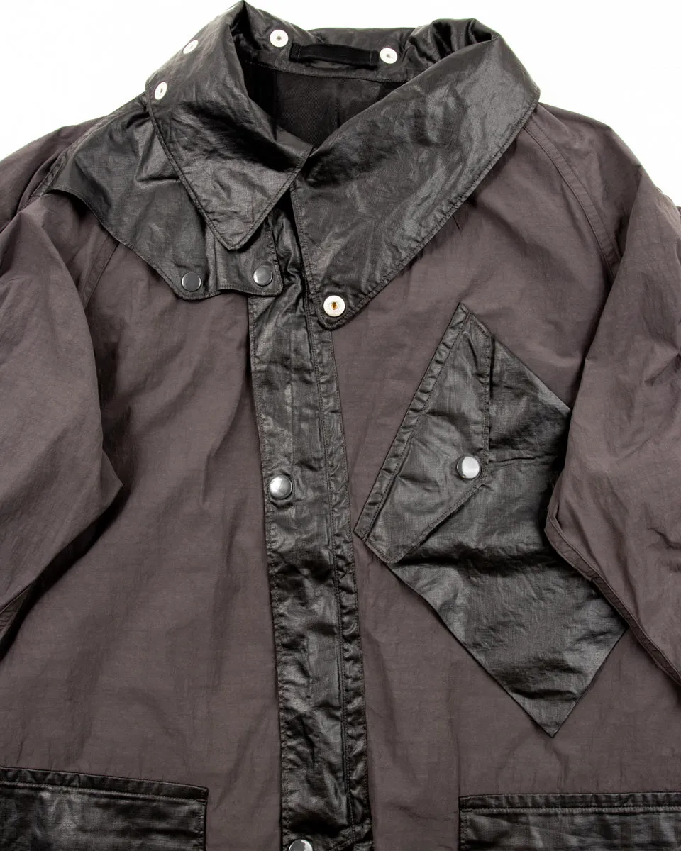 Hybrid Parka - Charcoal Japanese Shrunk Nylon sold by Standard and Strange product image thumbnail 4